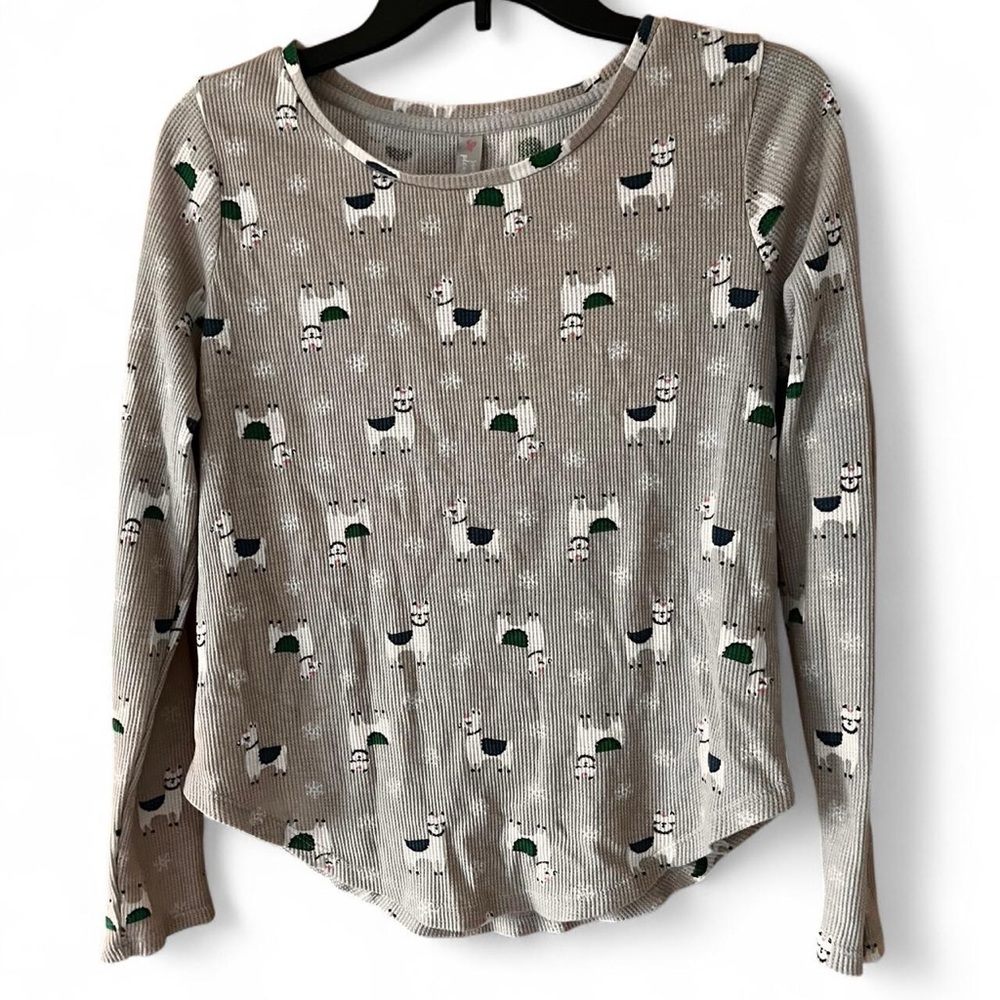 Simple Pleasures Llama Print Pajama Set